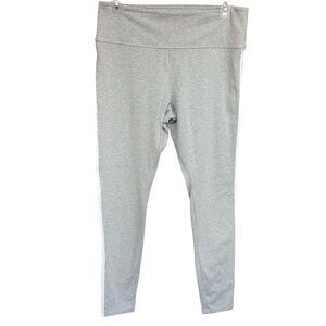 Victorias Secret Pink Grey High-Waisted Leggings Contrast White Stripe XXL Long